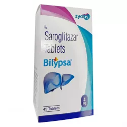 Сароглитазар Bilypsa :: Lipaglyn, Липаглин аналог :: 4мг таб. №45 фото